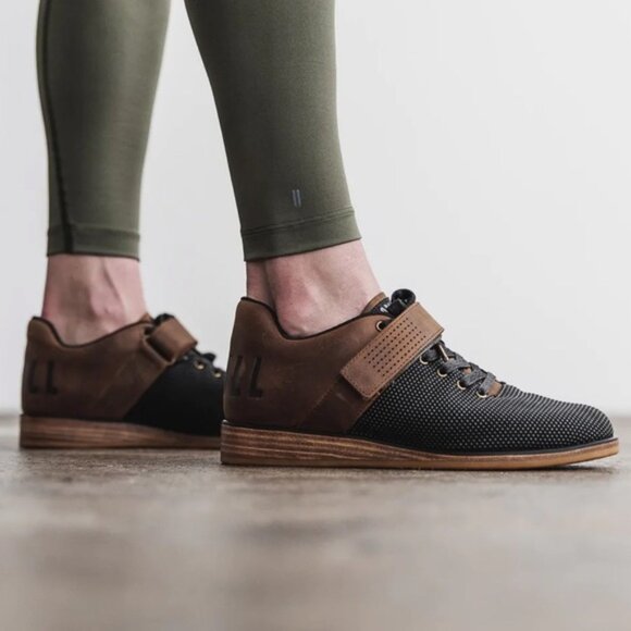 Nobull Power Performance Smokey Black Oiled Coffee Brown Leather Lace-up, Size 8 - Picture 11 of 13